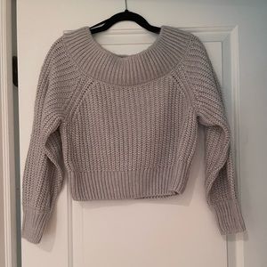 H&M Divided brand off the shoulder cropped sweater